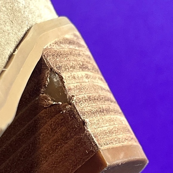 LIsa Vicky Women's Tan Camel Suede Steady Western/Cowboy Bootie Shoe Size 11-NEW - Picture 9 of 10